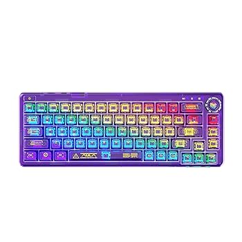 Amazon | OUSEITECH F68 透明キーボード ゲーミングキーボード